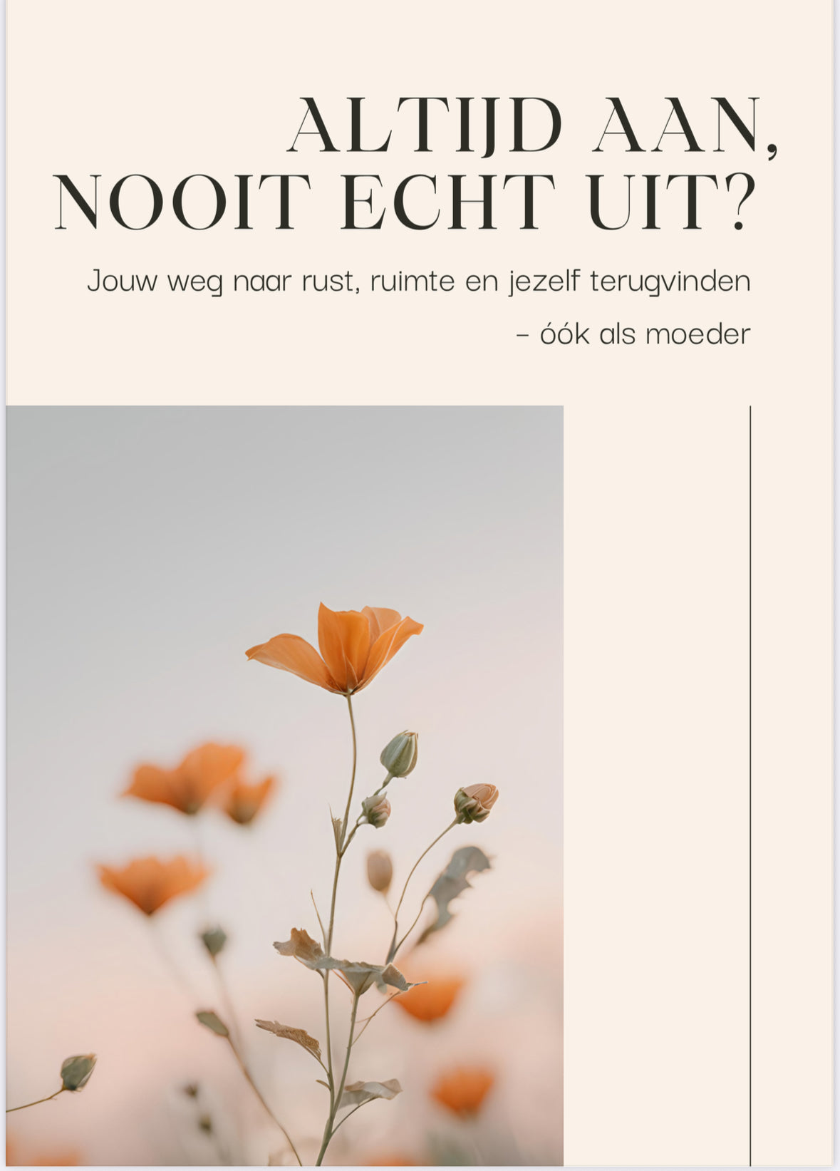 Altijd aan, nooit echt uit?
Ontdek waarom rust zo moeilijk is – en hoe jij daar verandering in brengt.
